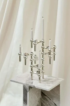 Nagel Candle 12-pack, Linen Grey