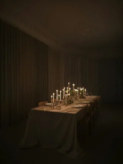 Nagel Candlestick, Brushed Brass