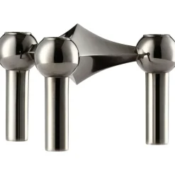 Nagel Candlestick, Brushed Brass