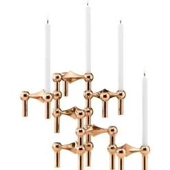 Nagel Candlestick, Brushed Brass