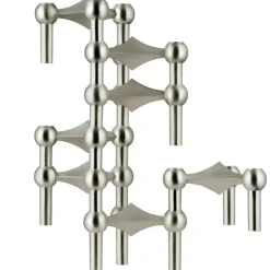 Nagel Candlestick, Brushed Brass