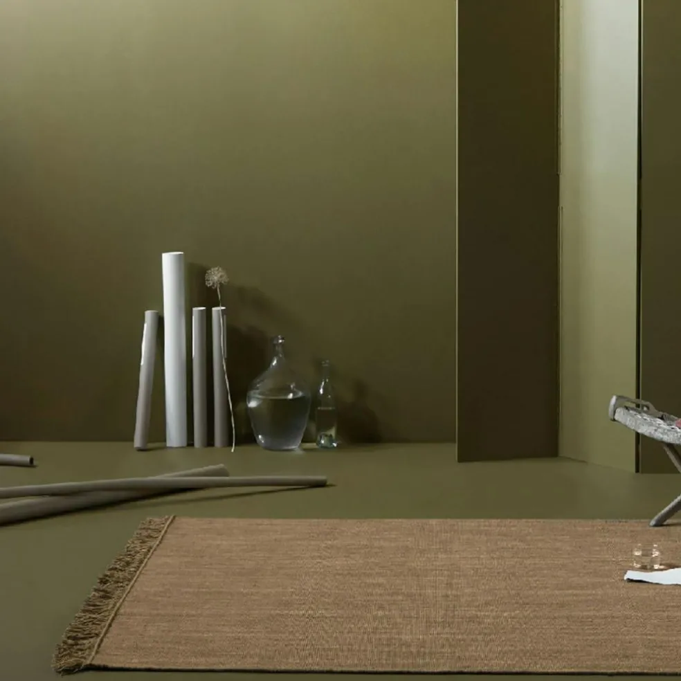 Nanda Dhurry Wool Rug 80x250 cm, Beige