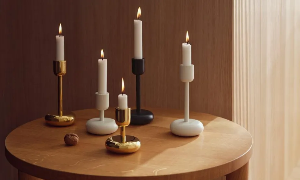 Nappula Candle Holder 107 mm, Aqua