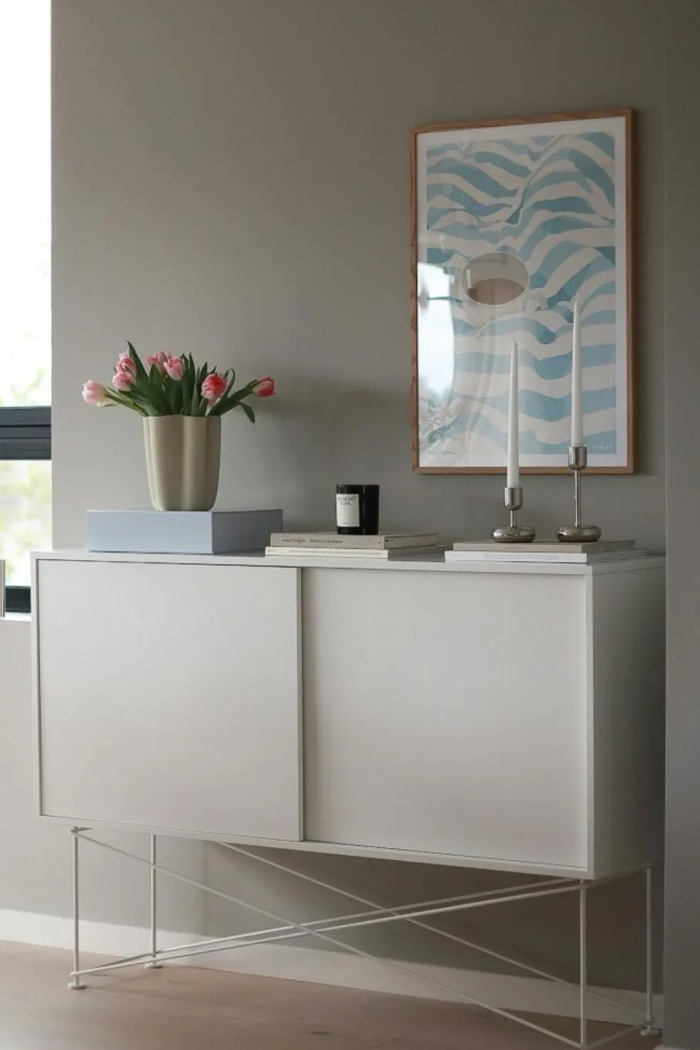 Nappula Candle Holder 107 mm, Aqua