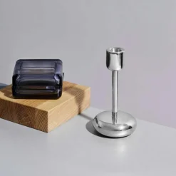 Nappula Candle Holder 183 mm, Aqua