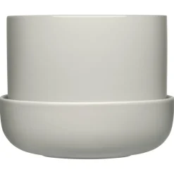 Nappula Pot With Saucer 17x13 cm, White