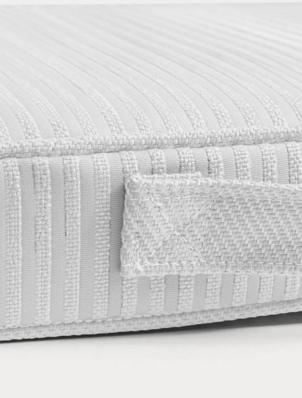 Narrow Stripe Boat Cushion 40x45 cm, White