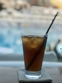 Narrow Stripe Coasters 10x10 cm 4-pack, Grey