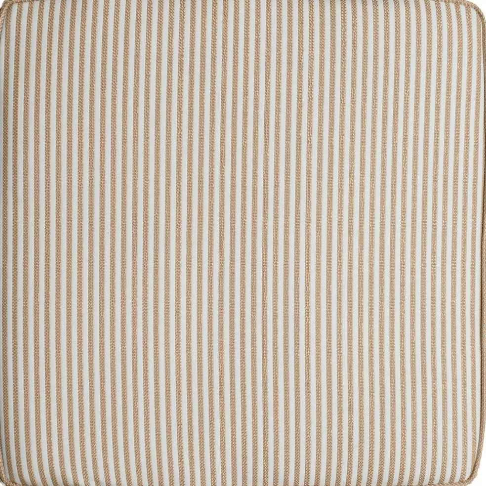 Narrow Stripe Cushion 45x45 cm, Beige