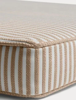 Narrow Stripe Cushion 45x45 cm, Beige