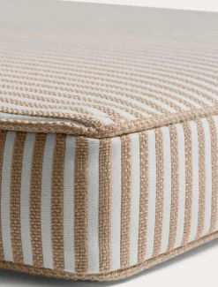 Narrow Stripe Sunbed Cushion 50x186 cm, Grey