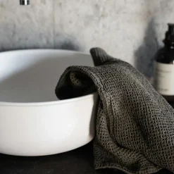 Nella waffle Kitchen Towel 50x70 cm, Taupe