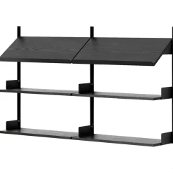 New Works Office Shelf 900 mm, Oak / Black