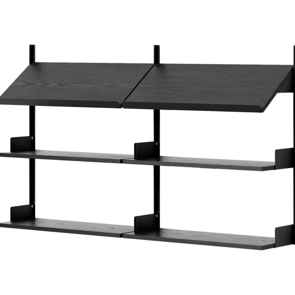 New Works Office Shelf 900 mm, Oak / Black