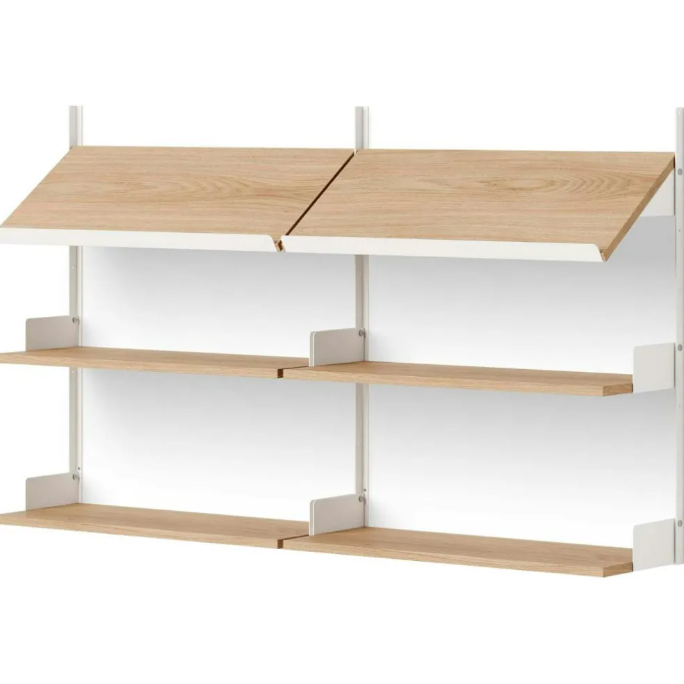 New Works Office Shelf 900 mm, Oak / Black