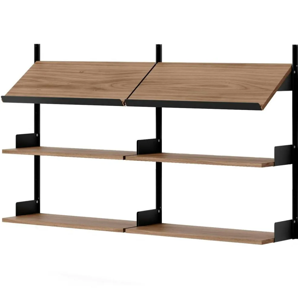 New Works Office Shelf 900 mm, Oak / Black