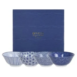 Nippon Blue Bowls 4 Pieces, 50 cl