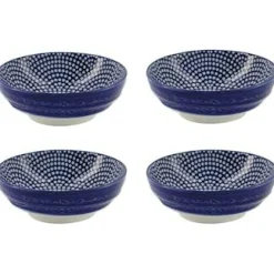 Nippon Blue Sauce Bowl 4-pack, Dots