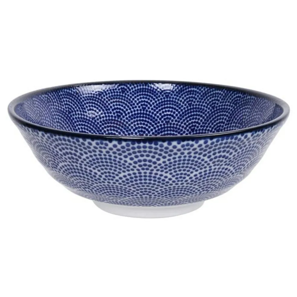 Nippon Blue Soba Bowl 1 L, Wave