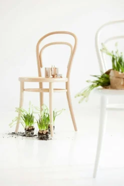 No 14 Dining Chair, Coffee / Rattan