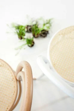 No 14 Dining Chair, Coffee / Rattan