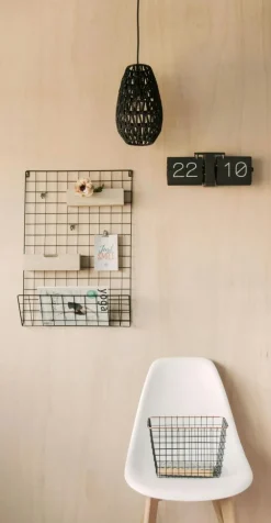 No Case Flip Wall/Table Clock, Black/Chrome