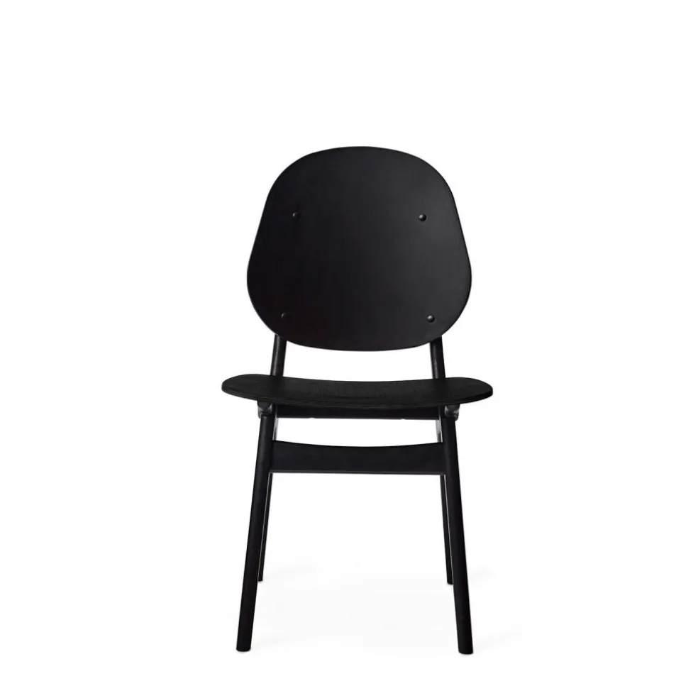 Noble Chair, Black Lacquered Beech / Moss Green