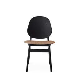 Noble Chair, Black Lacquered Beech / Moss Green