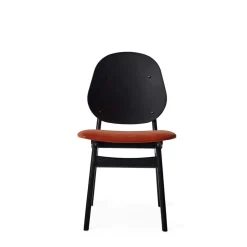 Noble Chair, Black Lacquered Beech / Moss Green