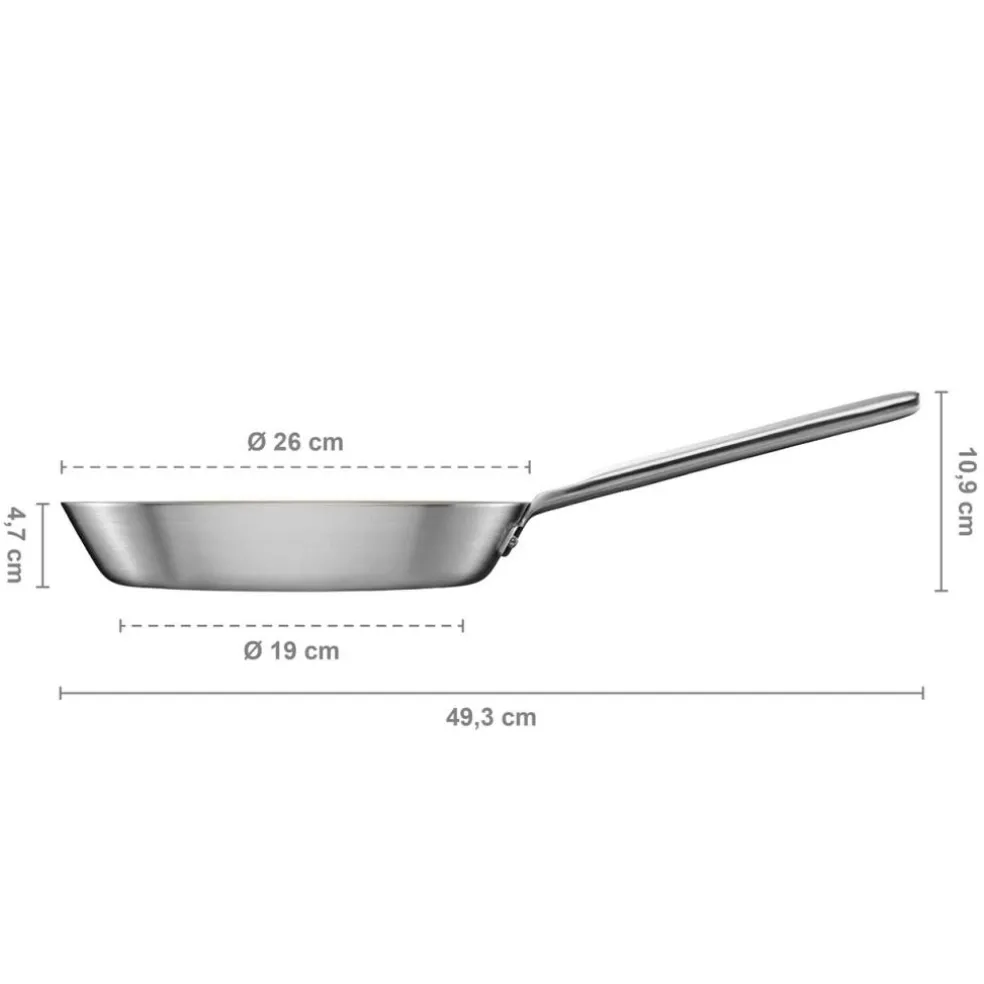 Norden Frying Pan Stainless Steel, 24 cm
