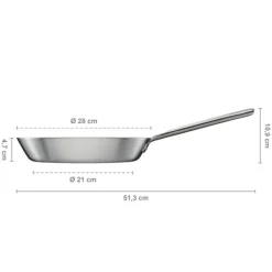 Norden Frying Pan Stainless Steel, 24 cm