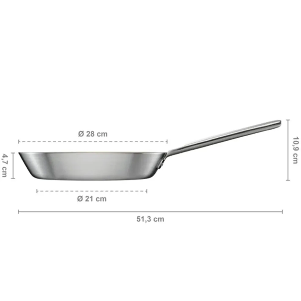 Norden Frying Pan Stainless Steel, 24 cm