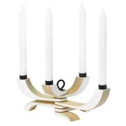Nordic Light Candlestick With 4 Arms, Black