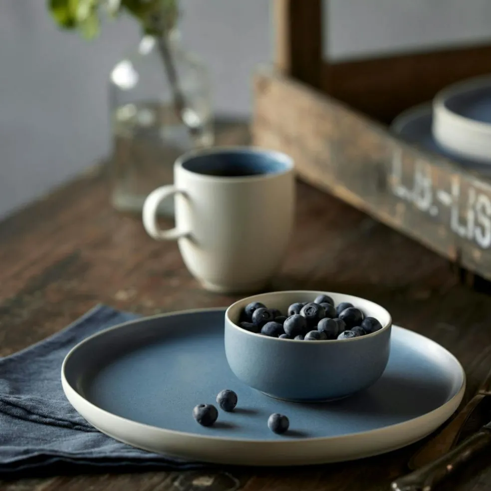 North Bowl 11 cm, Matte White/Shiny Moss