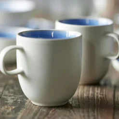 North Mug 33 cl, Matte White/Shiny River