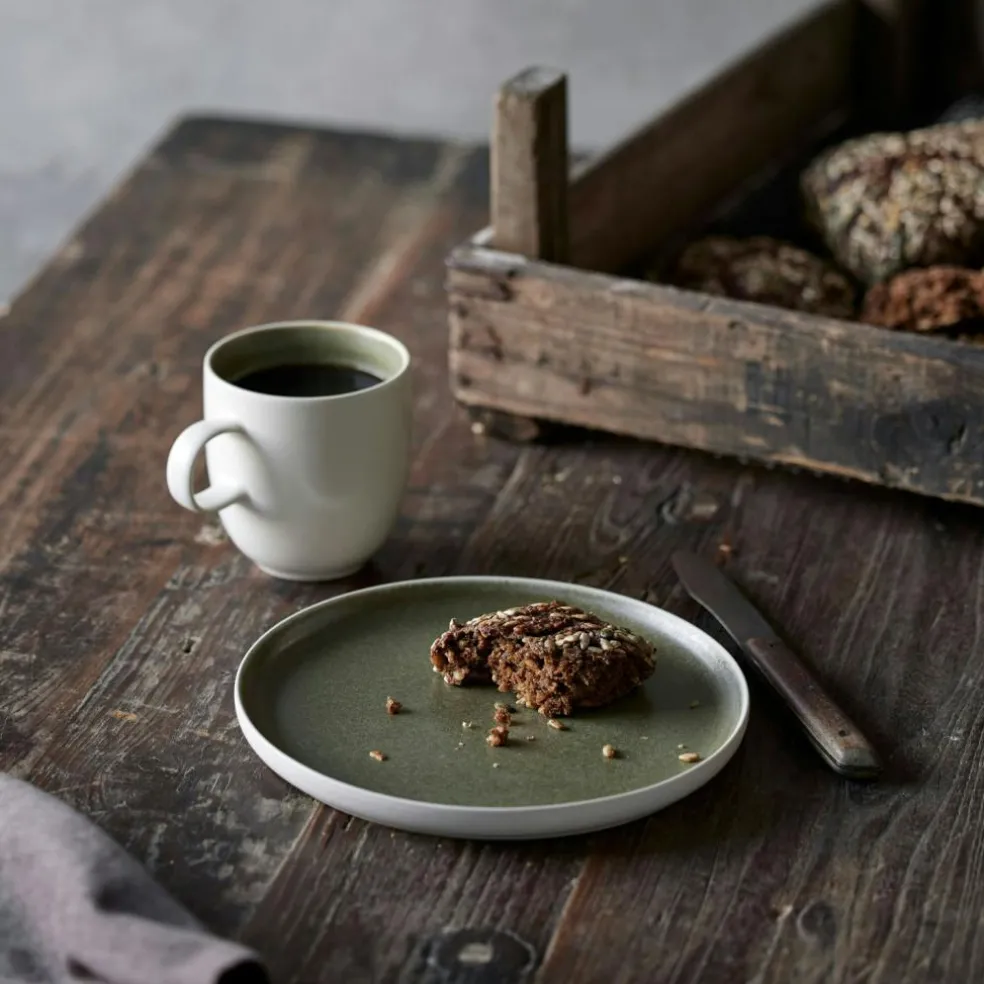 North Mug 33 cl, Matte White/Shiny River