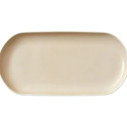 North Serving Dish 19x38 cm, Matte White/Shiny River
