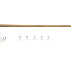 Nostalgi Extension Part For Hook Strip, White / Bamboo