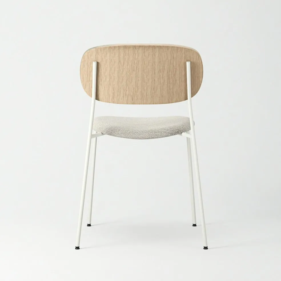 Note Chair, Oak / Beige Bouclé / White