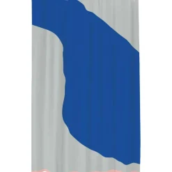 NOVA ARTE Shower Curtain 150x200 cm, Orange/Latte