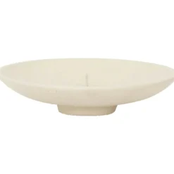 Nuria Block Candle Holder Ø16 cm, Off-white