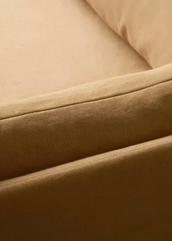 Offset Armchair Removable Upholstery Cotlin, Poppy Seed