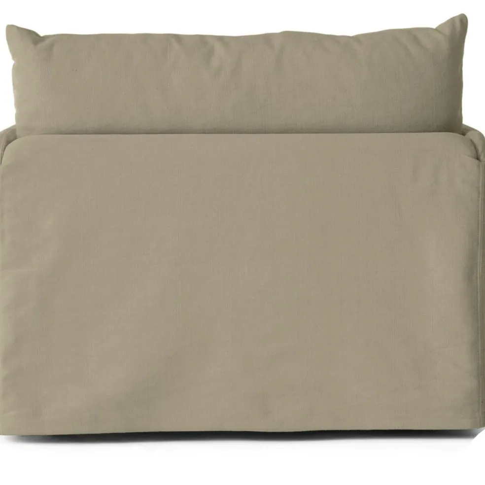 Offset Armchair Removable Upholstery Cotlin, Poppy Seed