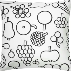 Oiva Toikka Collection Cushion Cover 47x47 cm, Frutta Black