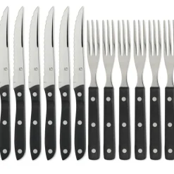 Old Farmer Black Grill Cutlery 6+6
