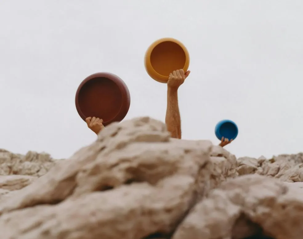 Omar Bowl 02, Electric Blue