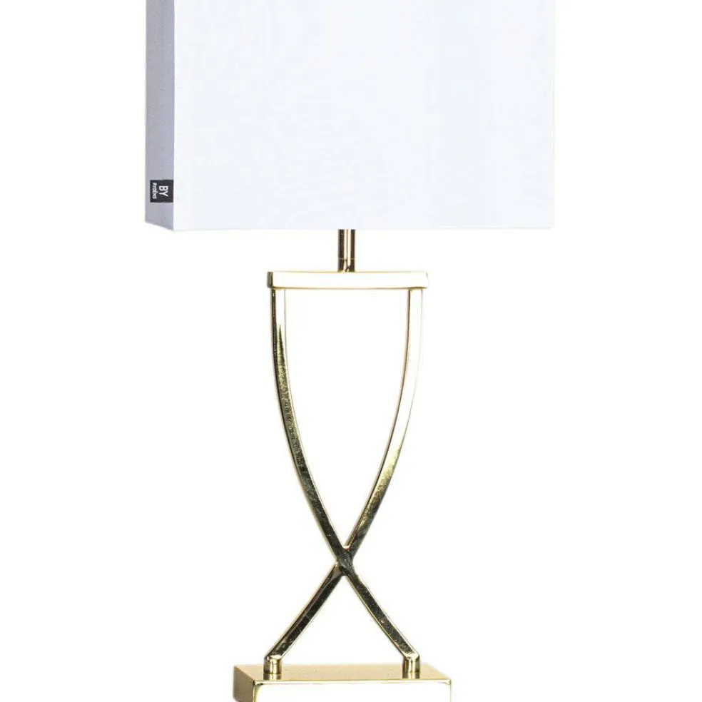 Omega Table Lamp 52 cm, Chrome / White
