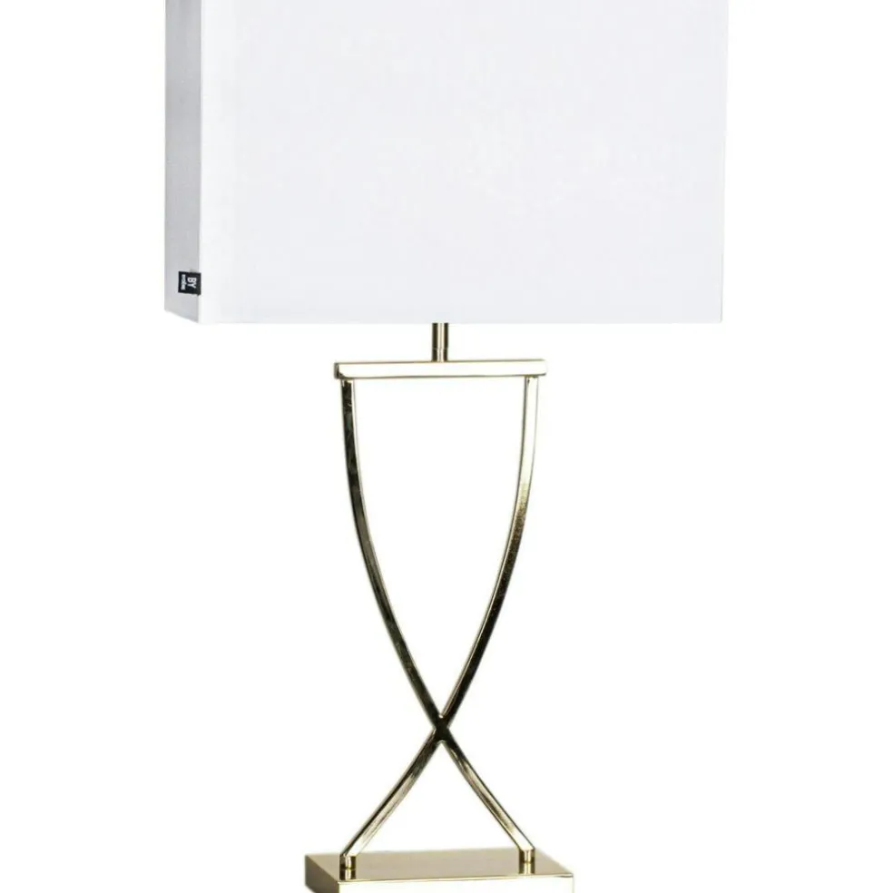 Omega Table Lamp 52 cm, Chrome / White