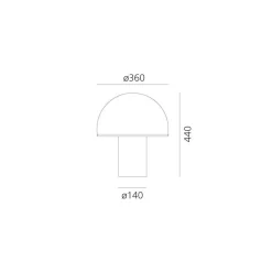 Onfale Table Lamp, 360 mm