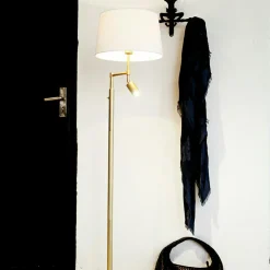 Orlando Floor Lamp, Chromium/White